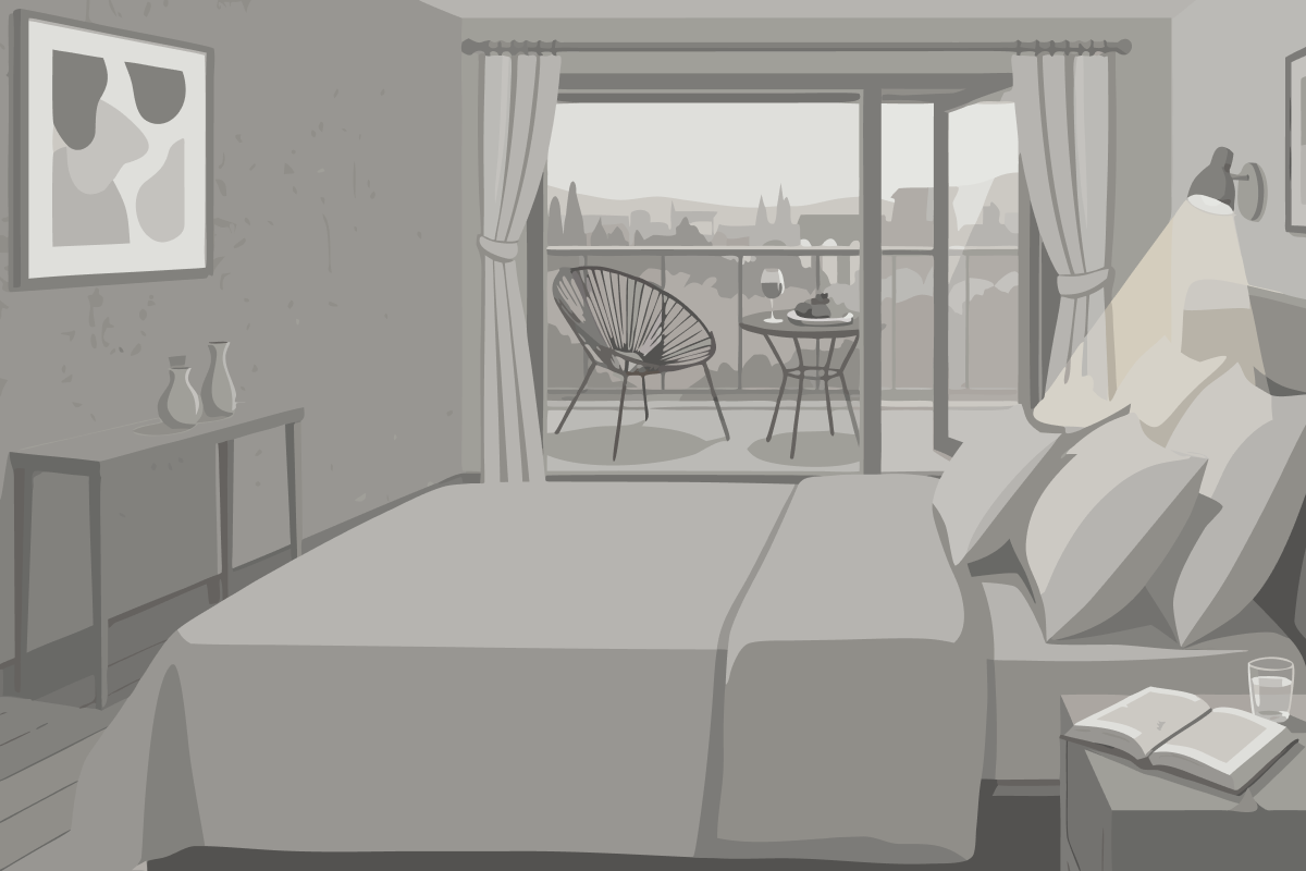 Habitación Doble Estándar con vistas a la montaña - 2 camas